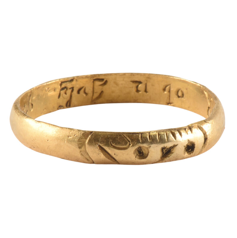 17th Century Memento Mori 22k Gold “Pumpkin Head” Ring
