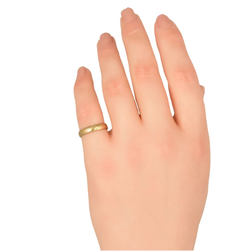 Victorian 15k Gold Gimmel Ring Inscribed “A Frindes Gift”
