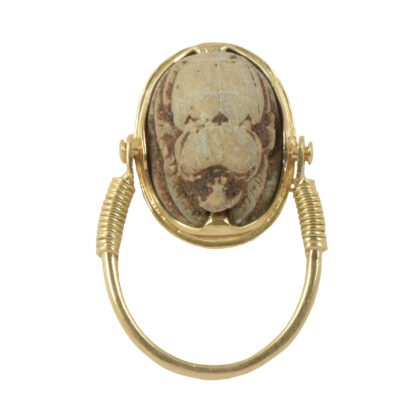 Vintage 18k Gold Egyptian Revival Scarab Ring