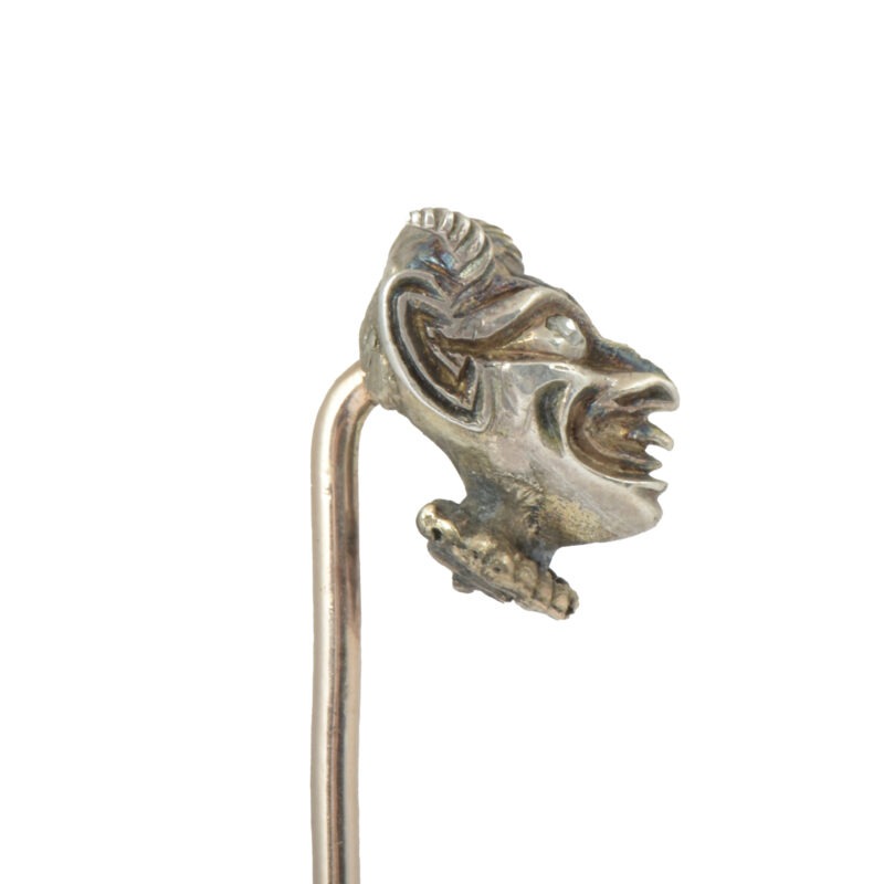 Antique Silver & Gold Devil Stickpin