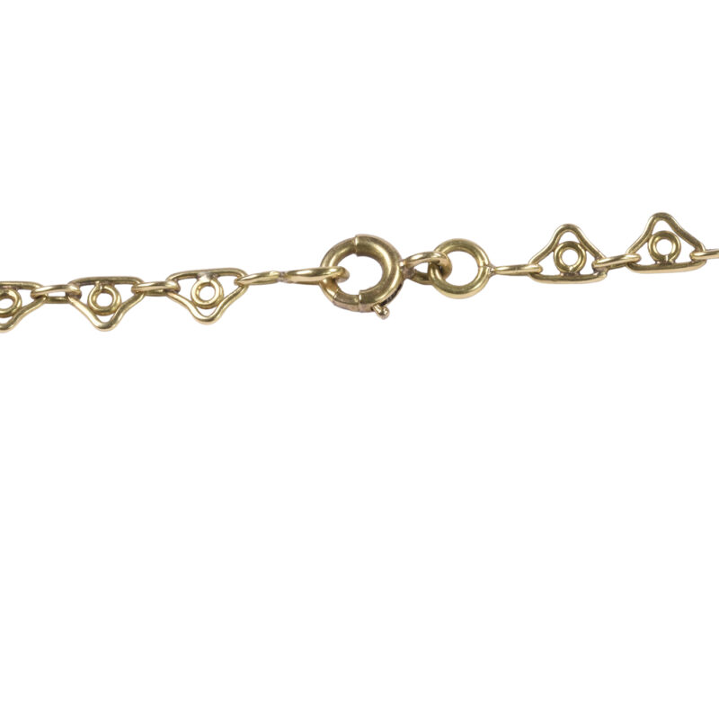 French 18k Gold Filigree Necklace C.1900