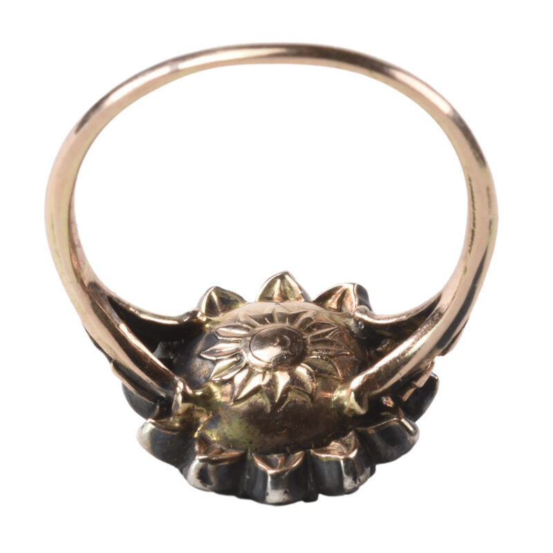 Georgian Gold & Diamond Sun Ring