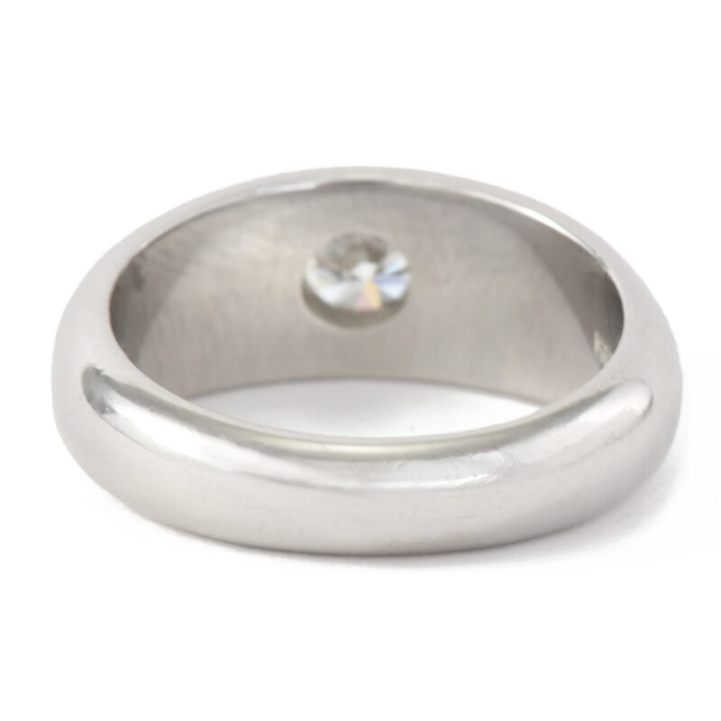 Platinum Flush Set Diamond Ring