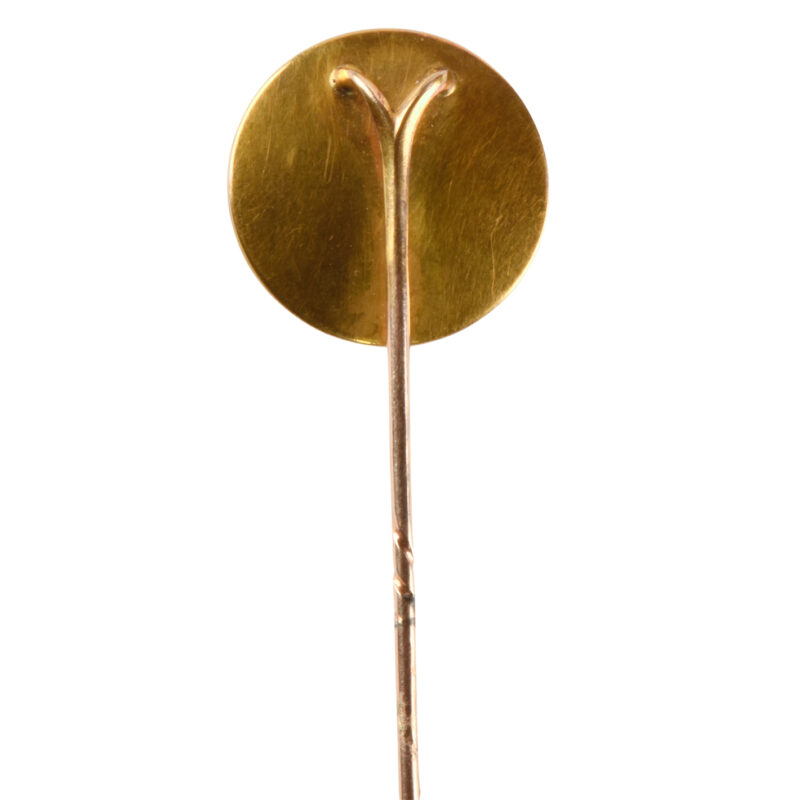 Victorian 15k Gold, Essex Crystal Equestrian Stick Pin