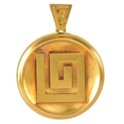 Victorian 15k Gold Greek Key Locket