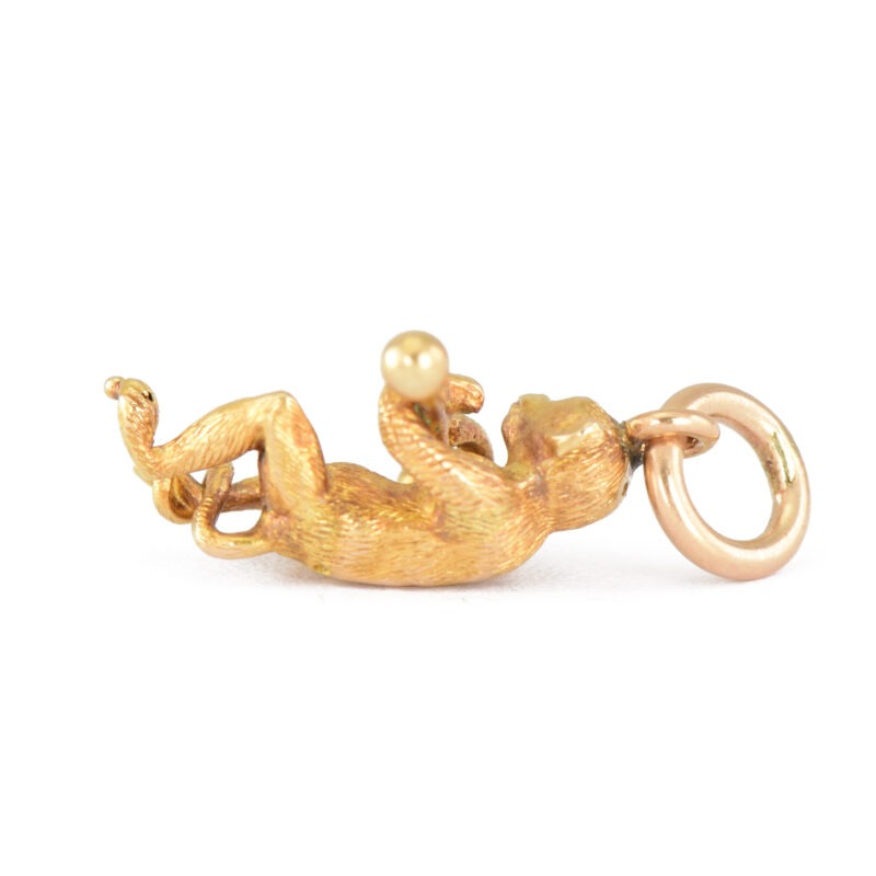 Victorian 15k Gold Monkey Charm