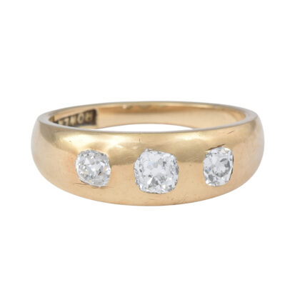 Victorian 18k Gold & Diamond Gypsy Ring