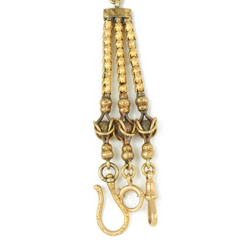 Victorian 18k Gold Multi Clasp Necklace