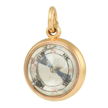 Victorian 18k Gold Orb Compass Pendant 2 2
