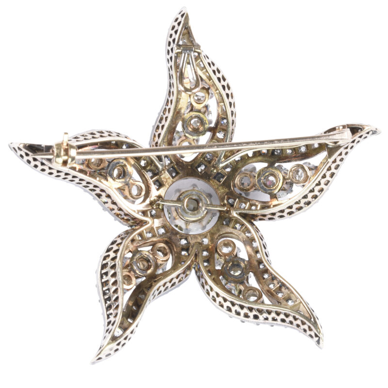 Victorian Diamond Starfish Brooch/Pendant