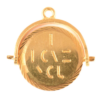 Vintage 9k Gold “I Love you” Secret Spinner Charm
