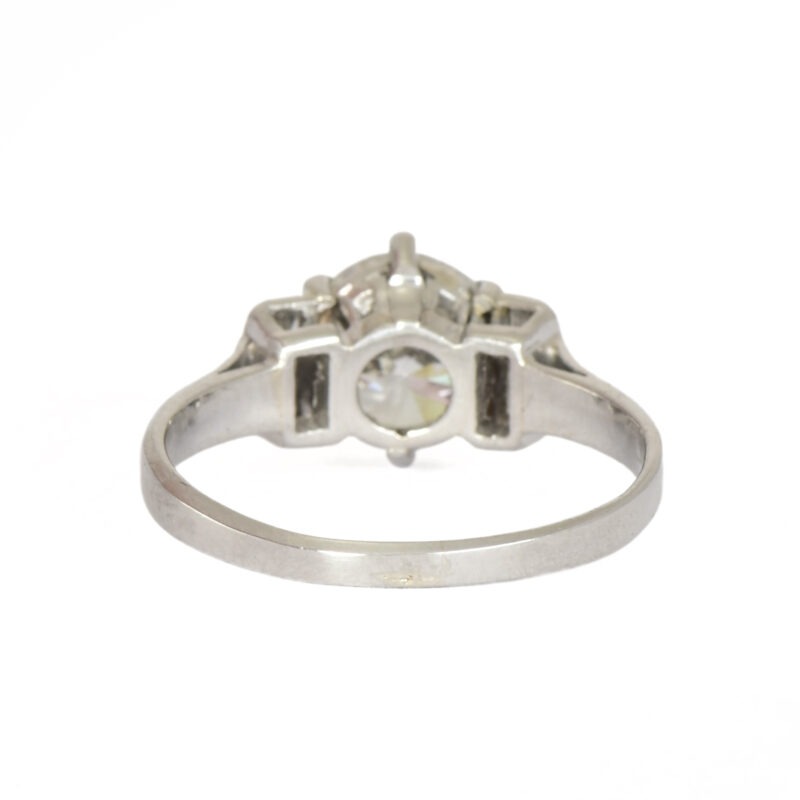 Vintage Platinum & 1.4ct Diamond Engagement Ring